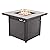 Grand Patio Outdoor Gas Fire Pit Table 32 Inch Ceramic Tile Tabletop Propane Square Fire Table with Cover/Lid for Patio Up to 40,000 BTU Heat