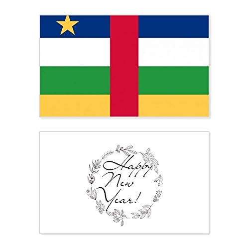Tarjeta de la República Centroafricana para felicitar el Año Nuevo con un mensaje de bendición