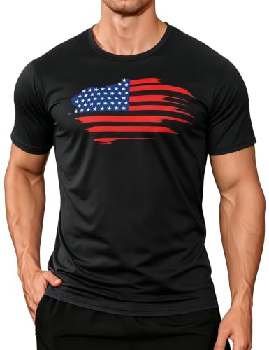 Image of APTRO Men's Workout Shirts Quick Dry Athletic Gym T-Shirts - Moisture Wicking Short Sleeve Performance Running Tees for Men