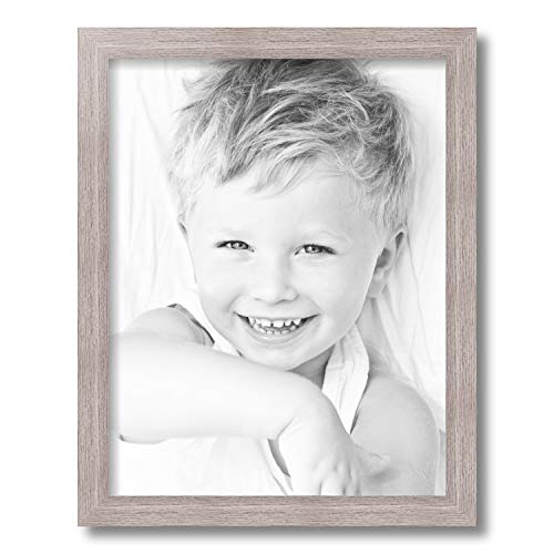 Arttoframes 14X18 Inch White Picture Frame, This 1.25" Custom Poster Frame Is Gray Oak - Barnwood Style, For Your Art Or Photos - Comes With Regular Glass, Wom76808-973-14X18 #TOP2