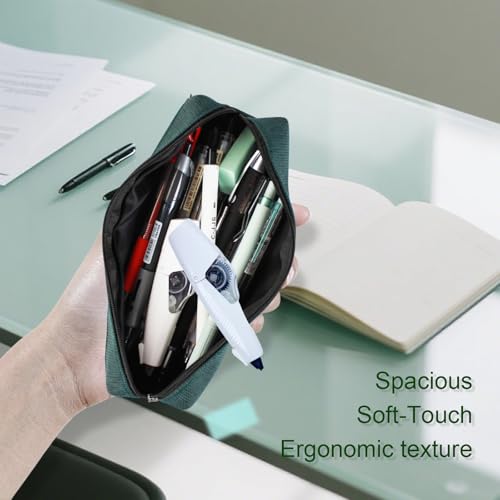 Image of Small Pencil Case - Zipper Pen Pouch for Students, Cute Pencil Bag Back To School Supplies