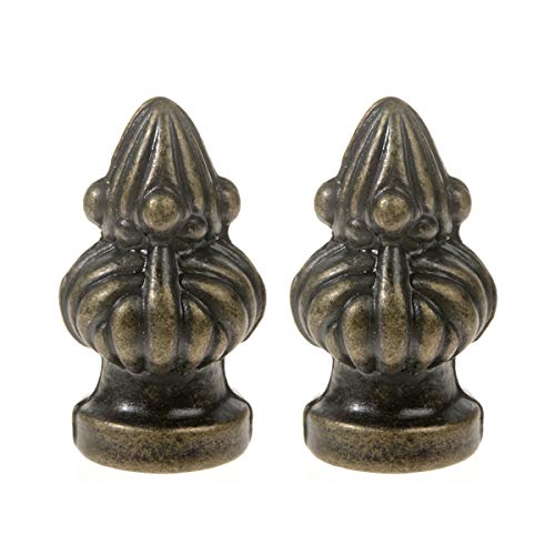 Penck Lamp Finials Lighting Accessories Bronze Metal Cap Knob Lamp Shade Finial Decoration Dual Thread 1-3/8 inch High