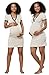 Produktbild HAPPY MAMA Damen Umstands Nachthemd/Pyjama/Morgenmantel SEPARAT ERHÄLTLICH 1015 (Nachthemd - Beige, 44, 2XL)