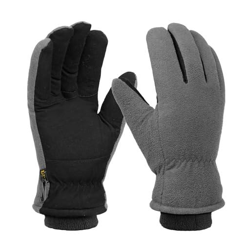DLY winterhandschoenen, winddichte thermische handschoenen voor heren en dames, thermische handschoenen met fleece en isolatie, winddichte thermische winterhandschoenen, thermische winterhandschoenen