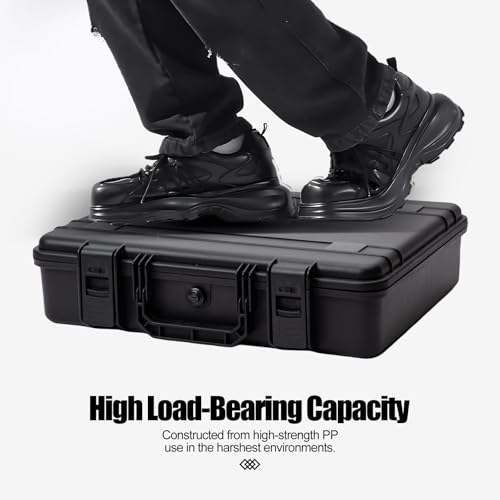 Hard Case for 11-16inch Gaming Laptops & Accessories - Heavy Duty Storage Case with Pull & Pluck Foam Layer Compatible Electronics, Guns, Cameras,Drones, Tools,and Other Gear by Moubruk - Used condition - Image 5