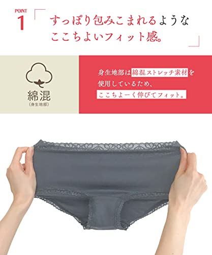 [ウイング/ワコール] ショーツ ３枚セット 身生地部綿混 こ