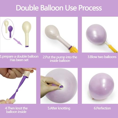 Image of Green Pink Balloon Arch Kit Double Stuffed Light Purple Lavender Yellow Pearl Balloon Garland for Wildflower Baby Shower Pastel Birthday Gender Reveal Tea Party Decorations