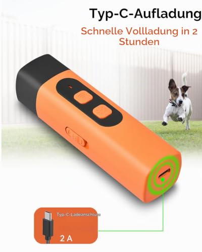 Antibell Ultraschall Gerät, 2025 Hundeabwehr ultraschall, Ultraschall Hundegebell, Hunde Bellen Stoppen,Training Fur Ruhiges Zuhause Ruhiges Zuhause Mit Isanften klick -Von Hundetrainern Entwickelt