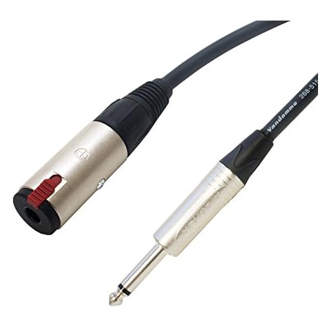 Tour Grade Van Damme SPEAKER Mono Jack Extension Socket Lead 2x1.5mm Conductor Size. AMP CAB Cable (1m) Cover
