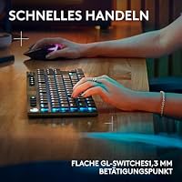 Logitech G G915 X LIGHTSPEED TKL - flache kabellose Gaming-Tastatur mit Double-Shot-PBT-Tastenkappen, DEU QWERTZ-Layout, Logitech G733 LIGHT SPEED wireless gaming headset with headband, LIGHTSYNC RGB – Ansicht 5