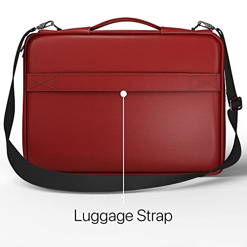 Image of Vaku Luxos Da Valencia 13 inch|14 inch Inch Laptop Bag Leather Collection Messenger Organizer Shoulder Sling Office Bag for Men & Women With Adjustable Strap for Laptop and MacBook