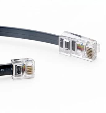 CS RJ11 to RJ45 Cable Connect Router To ADSL Modem RJ45 Network Socket ...