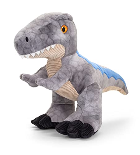 Keel Toys KEELECO SE1483 Plush Toy, 100% Recycled Ecological Toy for Children Dinosaur, Velocraptor, 38 cm