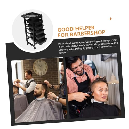Étagère de rangement pour coiffeur avec roulettes pivotantes maniables