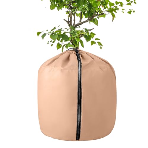 Cubierta de protección contra la congelación de Plantas | de Plantas para Invierno con cordón y Cremallera, Sombra Resistente para jardinería, Paisaje, césped, Patio, Exterior, Flores