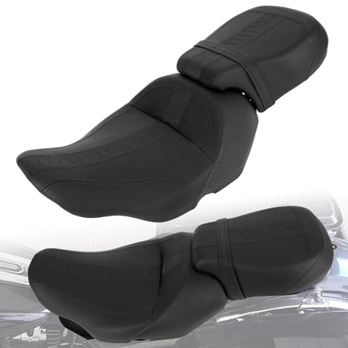 PSLER Low-Profile 2-Up Leather Seat Driver Passenger for Touring 2023-2025