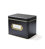 Polka Dot Recipe File Box With 12 Dividers and 24 Recipe Cards