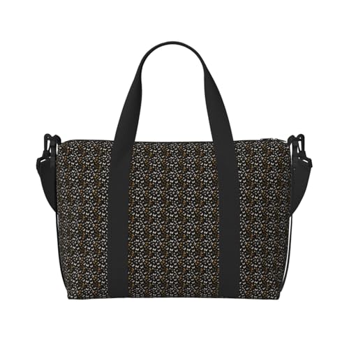 Sac de voyage polyvalent papillons blancs dorés pour homme et femme