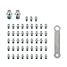 50pcs Road Bike Hexagon Pedal Pin Screws 4mm Stud Nail Foot Screws Nonslip Replacement Bolts Nonslip Nail Replacement Screws