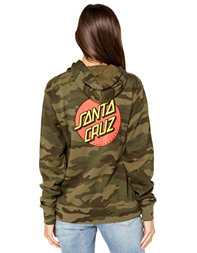Santa Cruz Skateboarding Classic Dot Women’s Pullover Hoodie Forest Camo (Xl) #TOP6