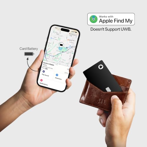 SPOTMINDERS Apple MFi Certified Credit Card Wallet Tracker PRO 4-Pack (iOS Only) Works with Apple Find My Rechargeable Tracking Card for Wallet IP68 0.07in Slim iPhone Item Finder for Luggage or Purse - Image 4