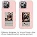 YATUO DIY Picture for iPhone Case Smart E Ink Digital Photo Phone Case Custom Portrait Phone Case App Intelligent Screen Casting Ink Display (Pink, for iphone15 PRO MAX)