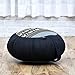 Leewadee Meditation Cushion Set – 1 Round Zafu Meditation Pillow and 1 Square Roll-Up Zabuton Meditation Mat, Pillows Bundle Filled with Kapok, Blue