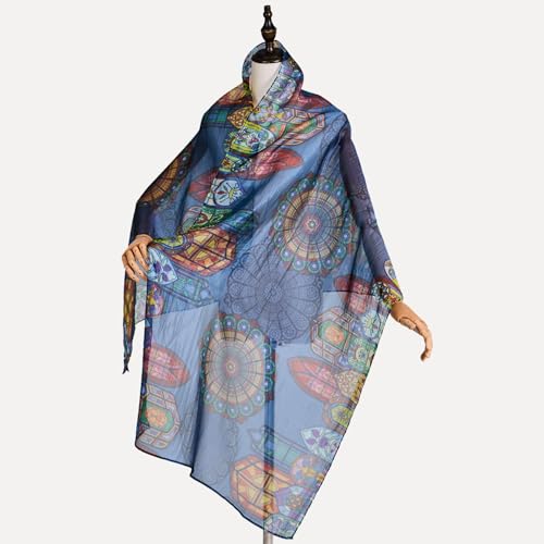 Fashion Scarves for Women – Lightweight Sheer Scarf Wrap 25x70, Boho Head Scarf, Long Chiffon Travel Shawl, Elegant Evening Cover Up, Fall Outfit Accessory2