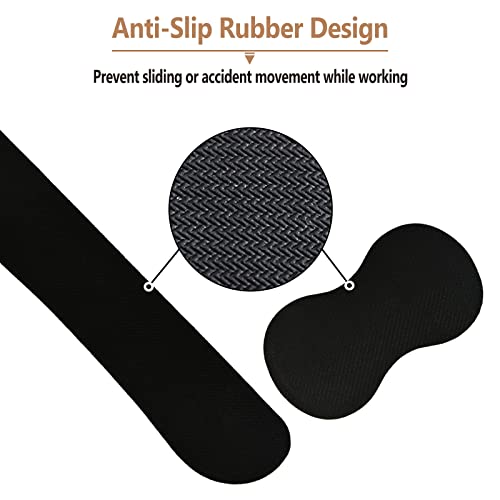 ARTSO Ergonomic Wrist Rest + Mouse Pad + Keyboard Wrist Support + Coaster, Memory Foam Mousepad Non-Slip Rubber Base Durable Comfortable 4pcs for Easy Typing Pain Relief, Abstract Art Marble - image 6