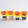 10pcs Diameter 22mm Push Button Switch Accessories Emergency Stop Button Protective Cover Ring