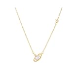 Yocoyee Delicate Saturn Planet Star Neckalce with Zircon Crystal Collar Choker Necklace for Women
