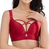 🍓Design: Senza anello in acciaio, 3/4 di tazza, spalline completamente regolabili, 4 file posteriori, 5 gancetti, push-up e forma naturale, questo reggiseno senza cuciture offre una vestibilità morbida e confortevole, consentendoti di passare facilmente dal giorno alla notte senza provare disagio.