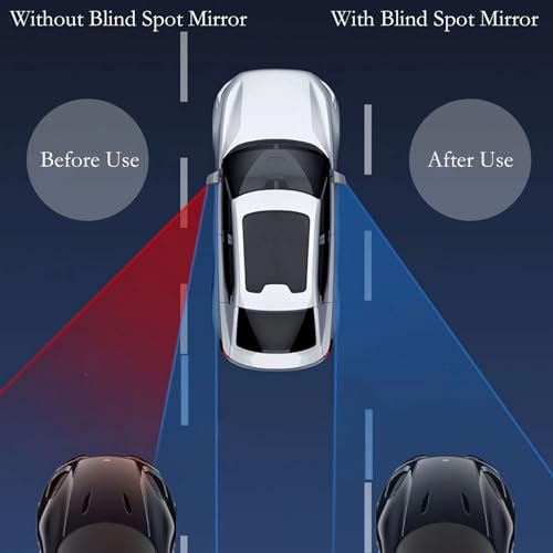 image for HINGTAI 2Pcs Cars BlindSpot Mirrors Side Mirror Removable Adjustabe An