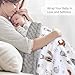 HOMRITAR Baby Blanket for Boys Girls Soft Plush Minky Blanket with Double Layer Dotted Backing for Toddler with Forest Foxes Multicolor Printed 30 x 40 Inch (75 x 100 cm)