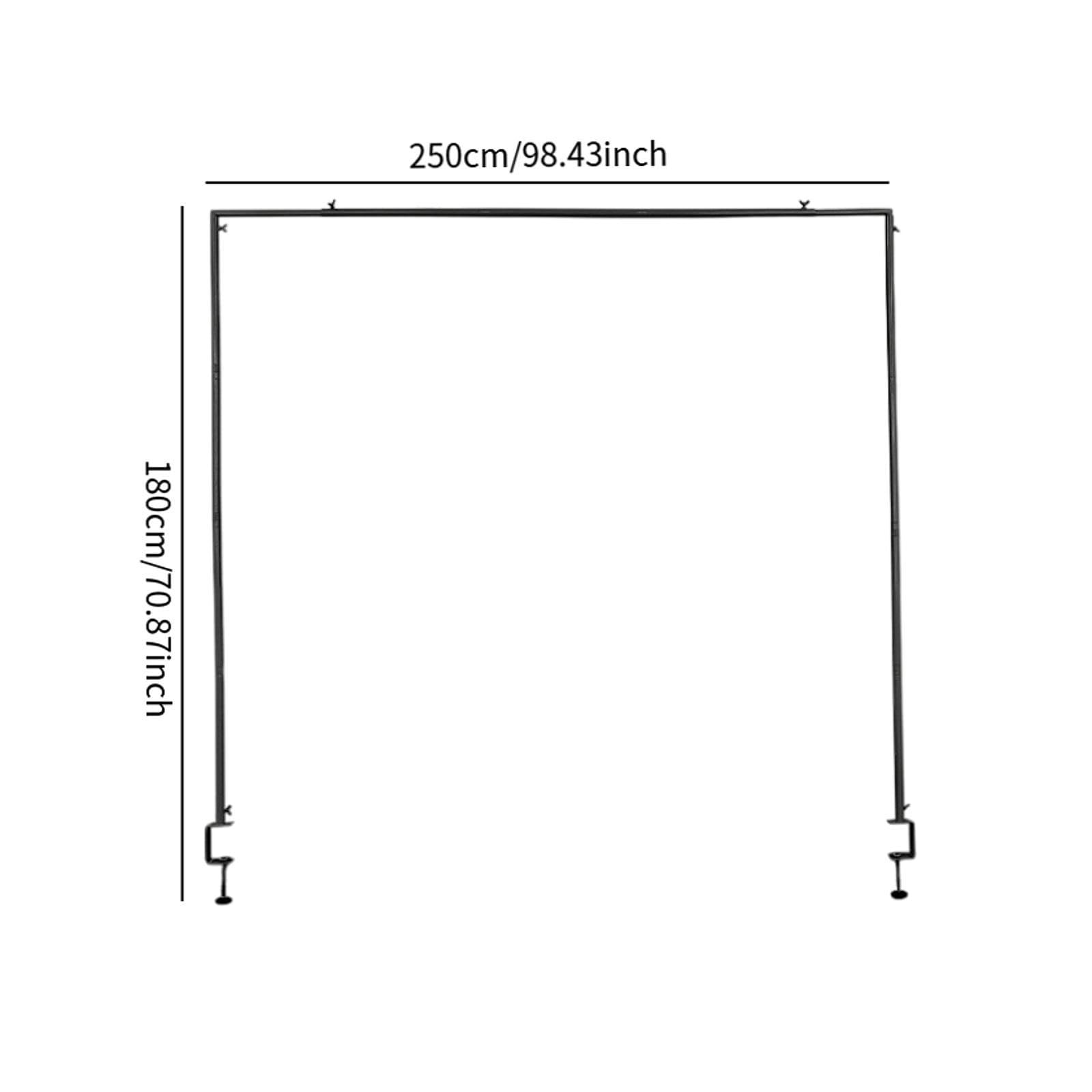 Metal Balloon Arch Frame With Clips For Wedding Table Decor,nero