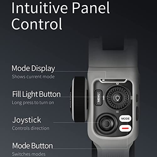 Zhiyun Smooth 5S Gimbal 3-Axis Handheld Smartphone Stabilizer For Iphone Android Phone With Built In Led Fill Light For Vlogging Youtube Tiktok Facebook Video Live Stream,Gray(Combo Version) #TOP3