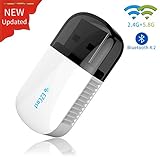 【Bluetooth 4.2 & Wi-Fi hotspot mode】El adaptador WiFi compatible con Bluetooth 2.0 / 2.1 / 3.0 es compatible con PC, impresoras, teléfonos, auriculares, parlantes, teclados, controladores y mucho más habilitados para Bluetooth. El modo de punto de acceso Wi-Fi es compatible con la función Soft AP para compartir Internet inalámbrica, para múltiples dispositivos como teléfonos móviles, iPads, computadoras portátiles y otros dispositivos inalámbricos.