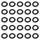 25PCS M12 Car Oil Drain Plug Gasket, Rubber Sealing Gasket Replacement for GM 12616850 3536966, Engine Oil Pan Crush Washers for SUV, Truck, RV and More (12mm)