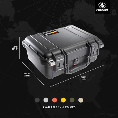 Pelican 1400 Case with Foam for Camera (Black)