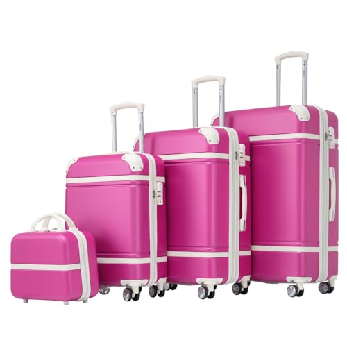 Hardshell Luggage Sets, Pink As Shown, One Size