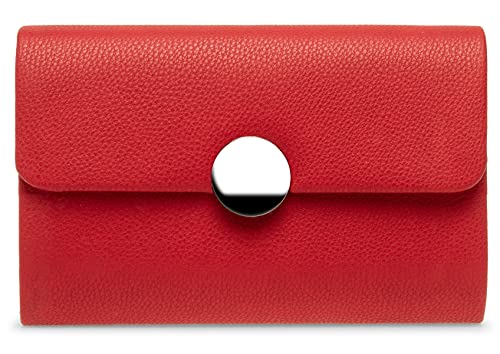 Caspar TA534 Damen Clutch Tasche Abendtasche, Farbe:rot, Größe:One Size