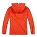 Jingle Bongala Boys Girls Lightweight Breathable Raincoat Waterproof Hooded Rain Jacket Windbreaker Easy to Fold-Sky Orange-150