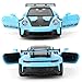 RMZ City 1:36 Scale Porsche 911 GT3 RS Car Model, Diecast Pull Back Vehicles, Model Toy Cars, Doors Open, Collection Kids Toy for Aged 3 and up, Gift Blue