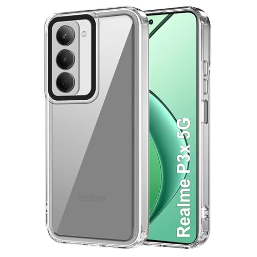 Image of Zapcase Back Case Cover for Realme P3x 5G | Compatible for Realme P3x 5G Back Cover | Case Cover with Camera Protection | (TPU + PC | Transparent)