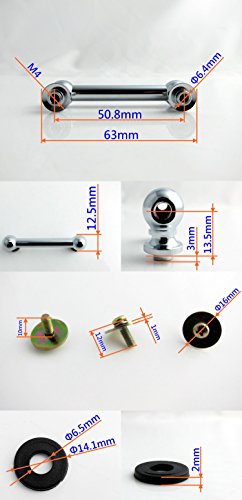 Goedrum 10 Double End Tube Drum Lugs with Mounting Screws - 50.8mm / 2 inch (2")