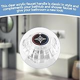 Shower Faucet Replacement for 940-240 Shower Faucet Handle Compatible with Price Pfister Old Style Avante Series Shower Knob Replacement for Single Handle Tub Faucet, Clear Acrylic - Image 5