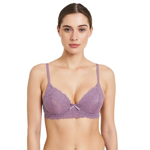 Image of Viola's Secret 6 Pack of Color Print T-Shirt Bras B Cup C Cup and D Cup