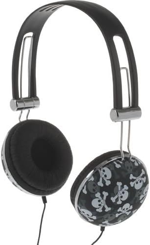 iWorld REBEL SOUND HEADPHONES (Black crossbones)