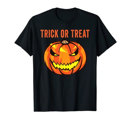Scary Halloween Pumpkin Trick or Treat Costume T-Shirt