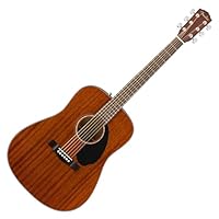 Fender CD-60S Dreadnought, Walnut Fingerboard, All-Mahogany, Natural, Full Size, 970110022, Comes with Free Virtual Lessons